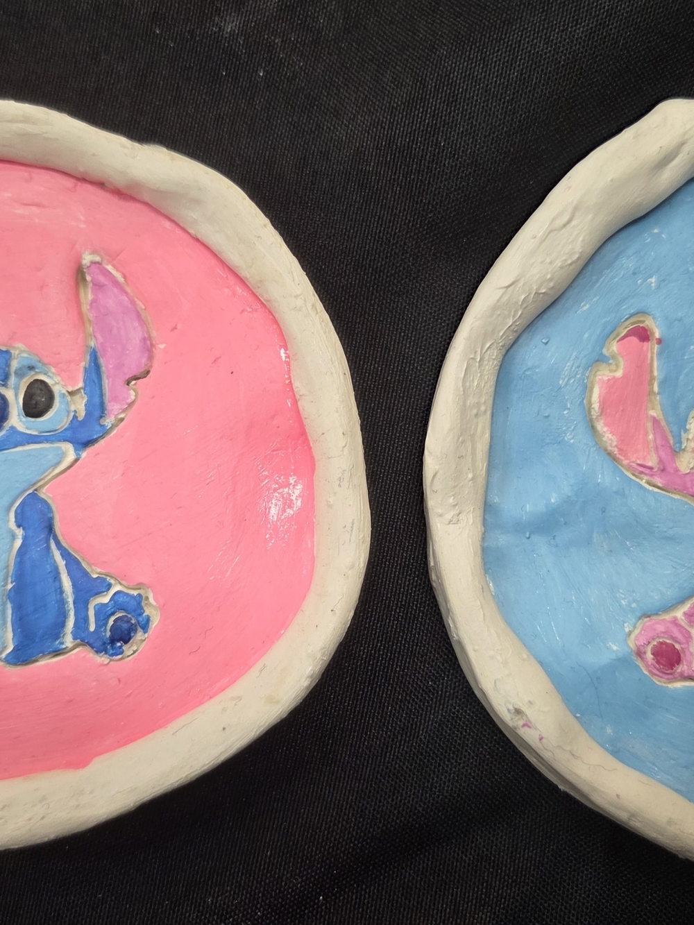 Stitch And Angel Clay Trays